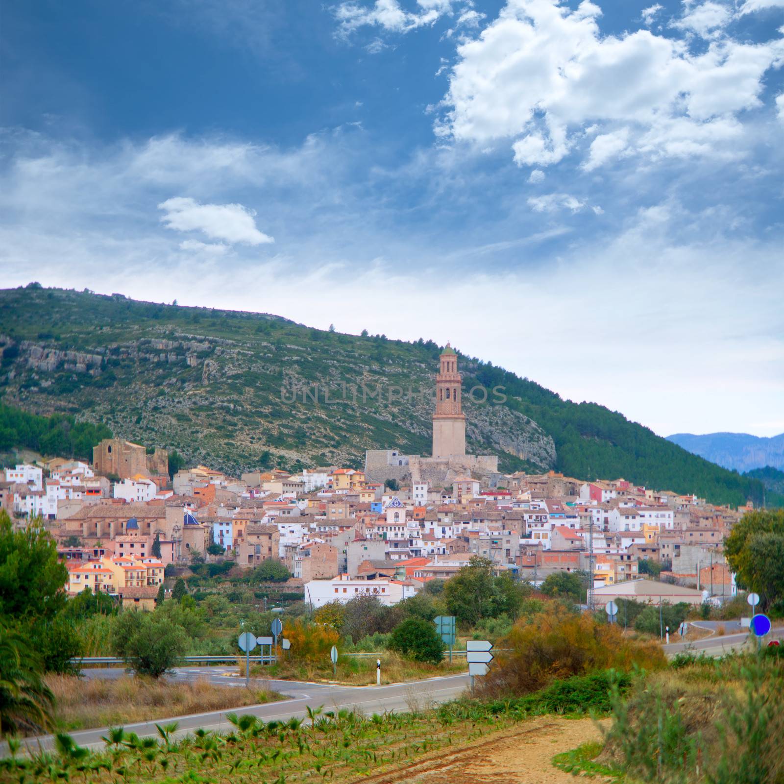 Jerica village Castellon cityscape in Spain by lunamarina