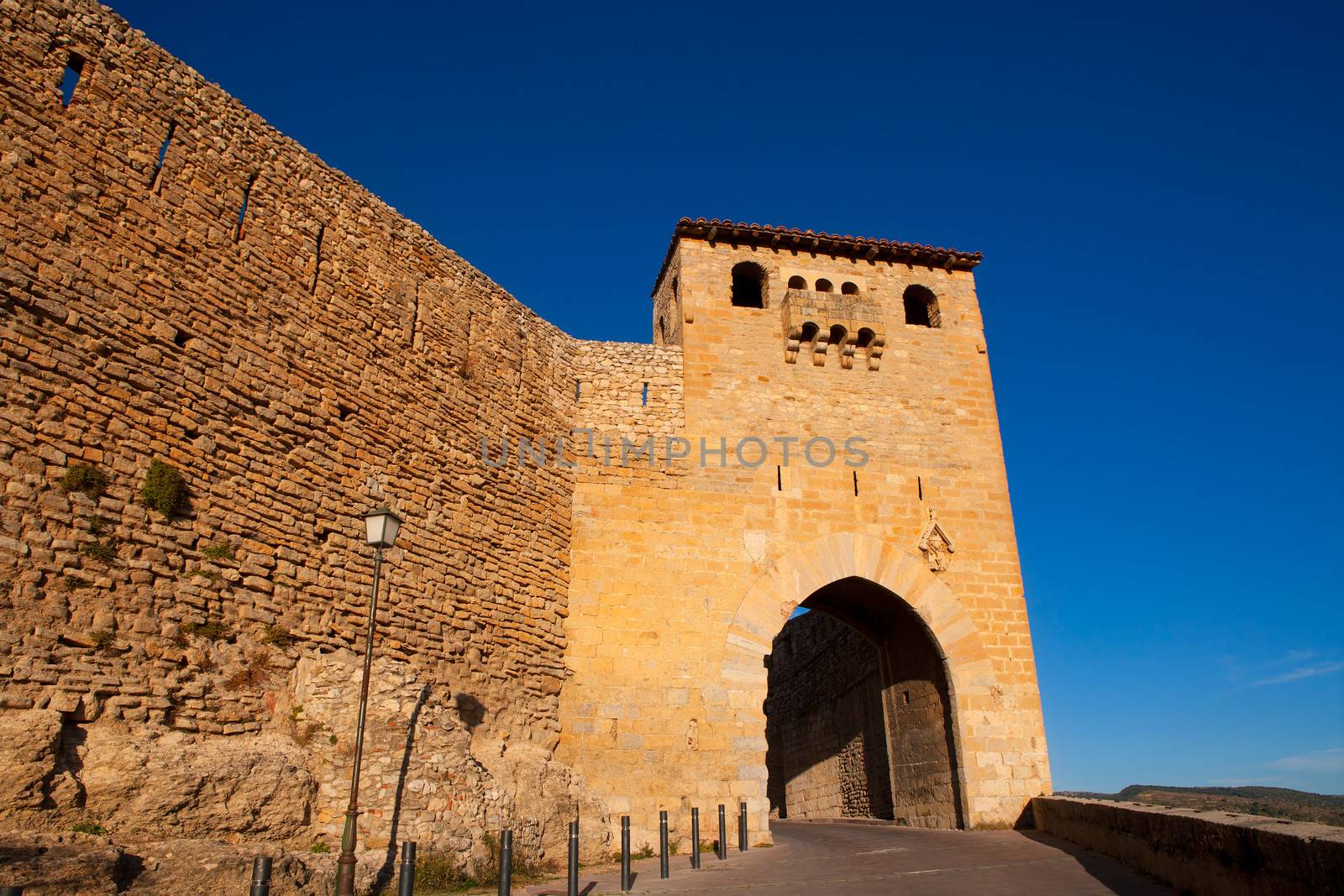 Morella in castellon Maestrazgo castle fort door by lunamarina