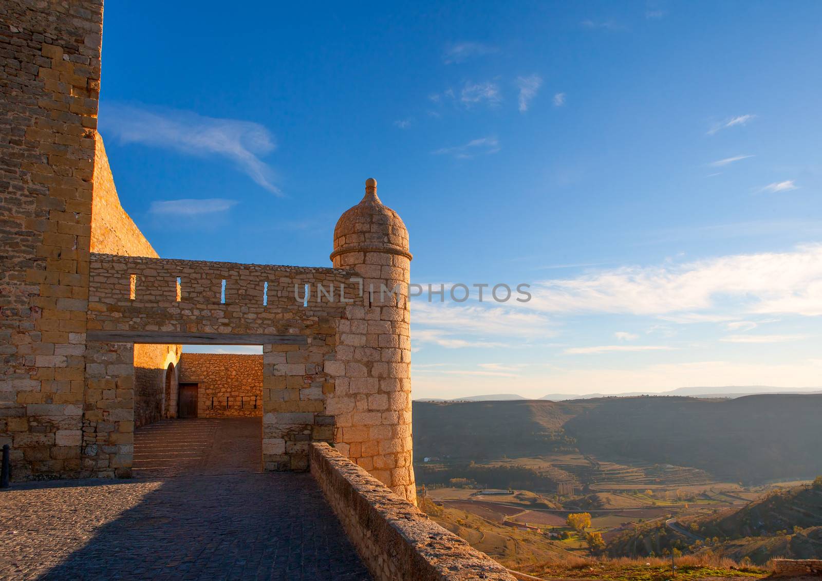 Morella in castellon Maestrazgo castle fort at Spain