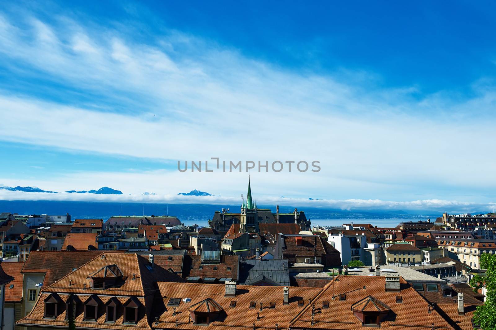 Skyline of Lausanne  by haveseen