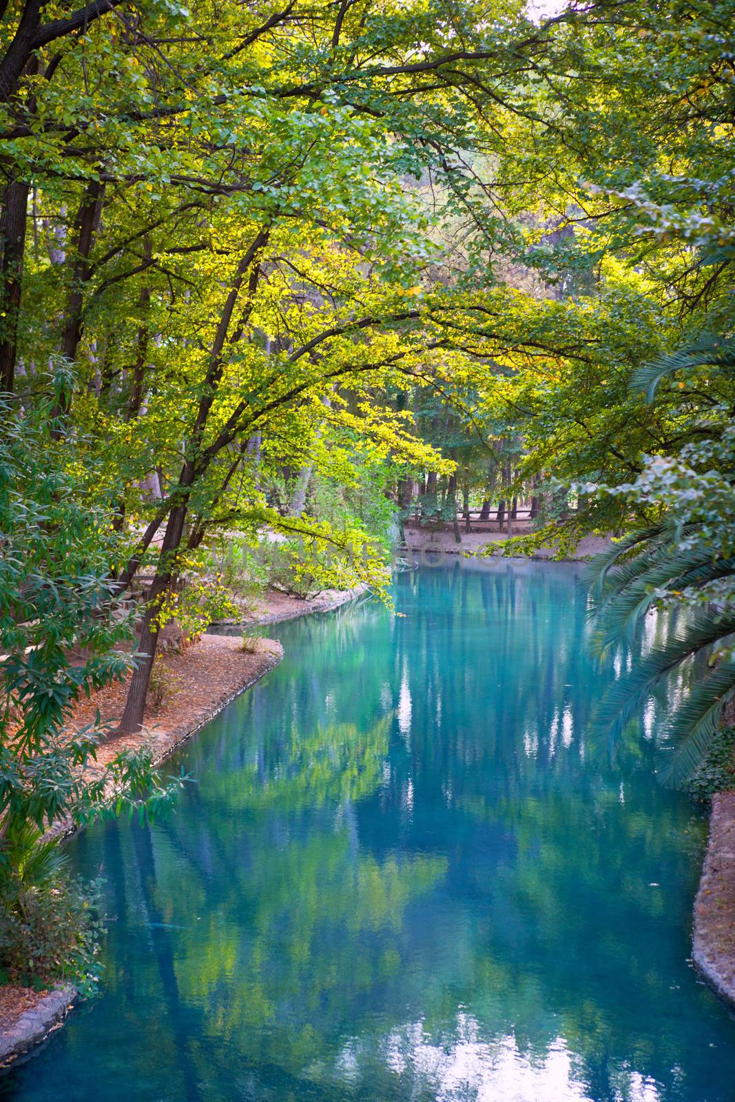 Liria San Vicente de Lliria river lake in Valencia Spain