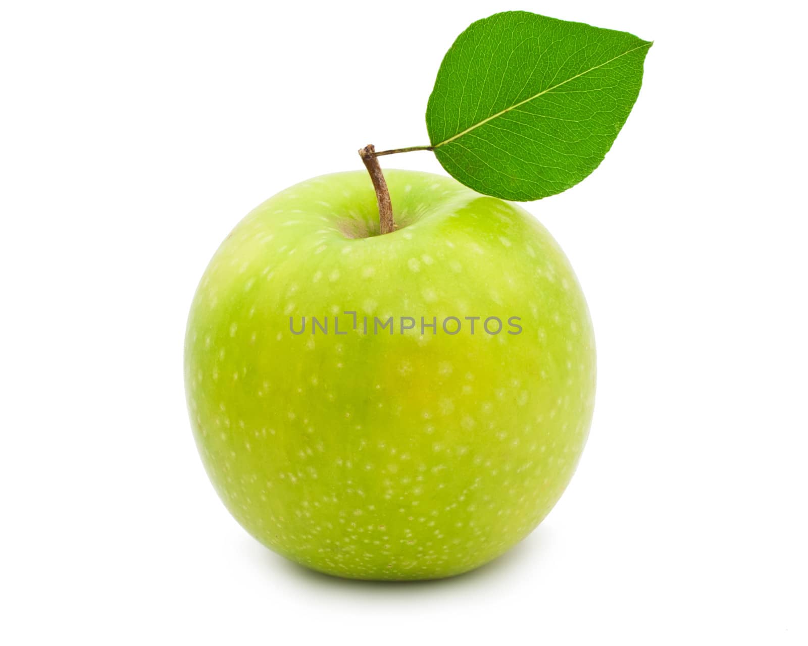 Nice fresh apple isolated on white background