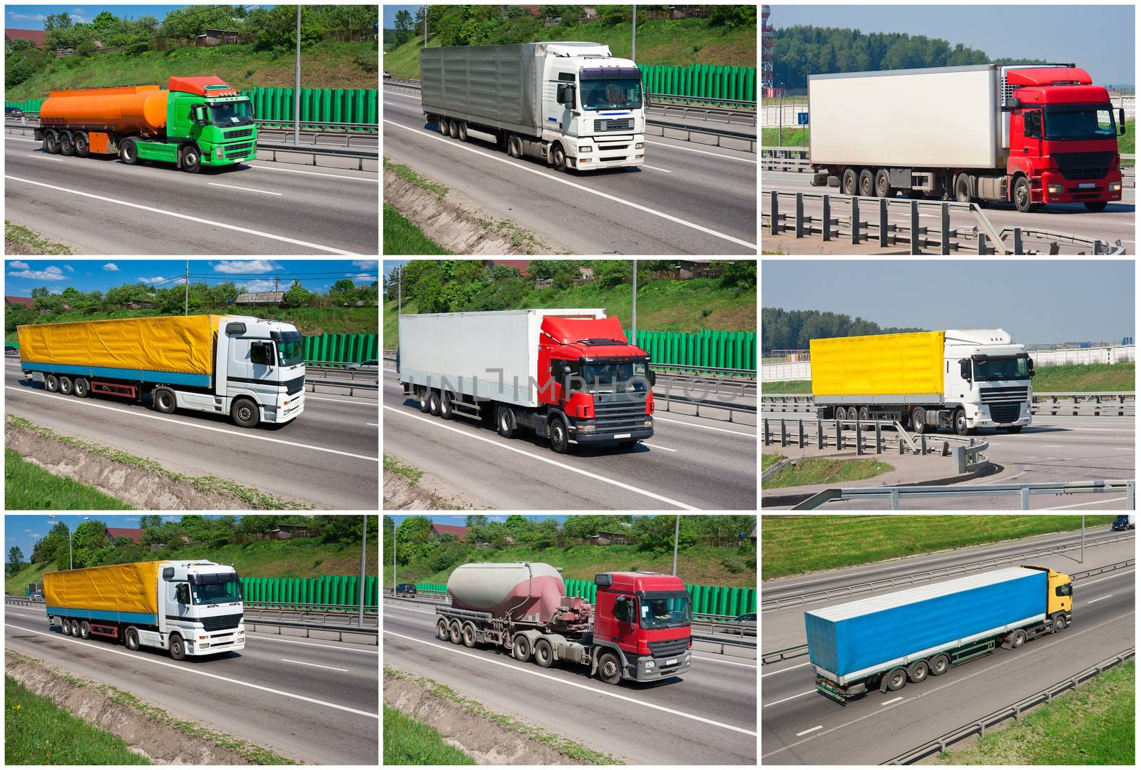 Beautiful photos of big trucks on highway
