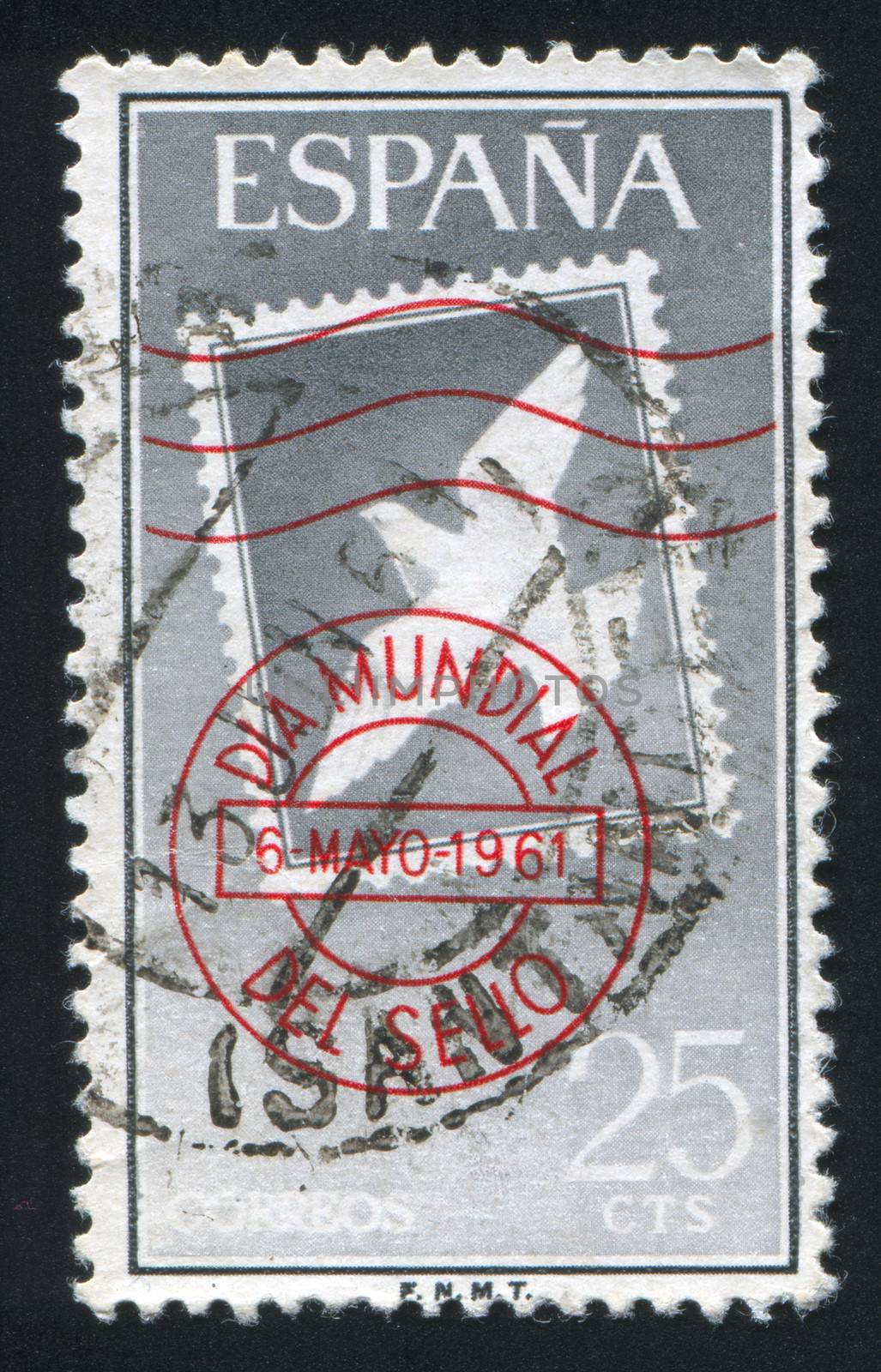 SPAIN - CIRCA 1961: stamp printed by Spain, shows a Dove, circa 1961