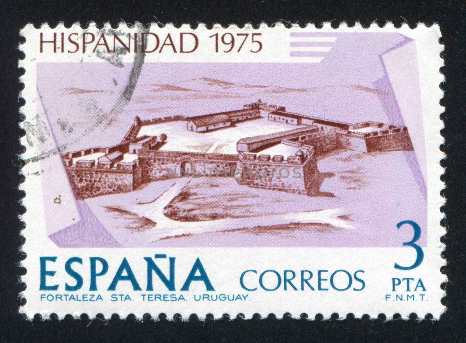 SPAIN - CIRCA 1975: stamp printed by Spain, shows Fortaleza Santa Tereza, circa 1975