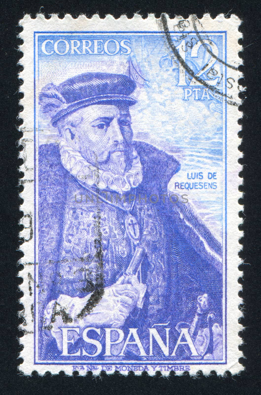 SPAIN - CIRCA 1976: stamp printed by Spain, shows Luis de Requesens, circa 1976