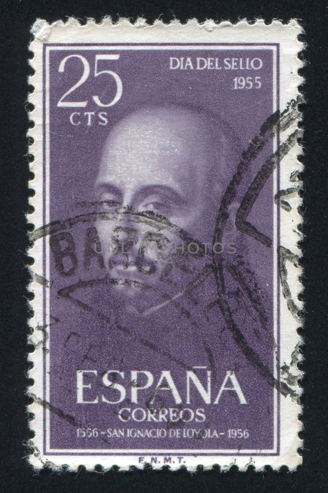 SPAIN - CIRCA 1991: stamp printed by Spain, shows St. Ignatius of Loyola, circa 1991