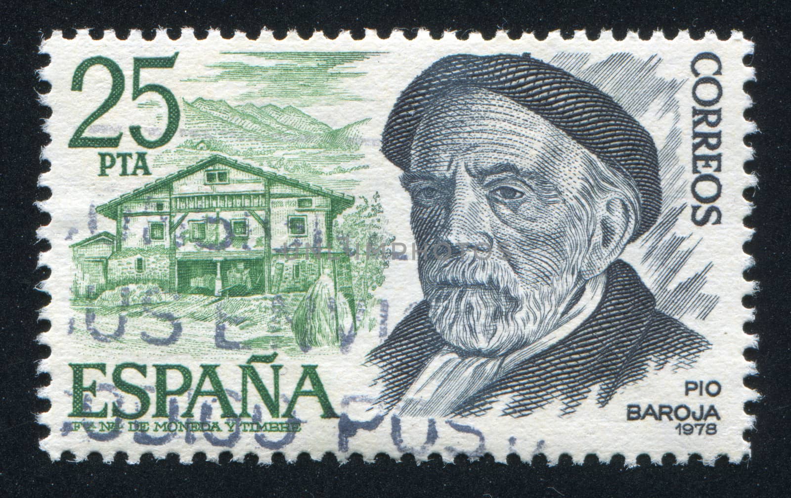 SPAIN - CIRCA 1978: stamp printed by Spain, shows Pio Baroja, circa 1978