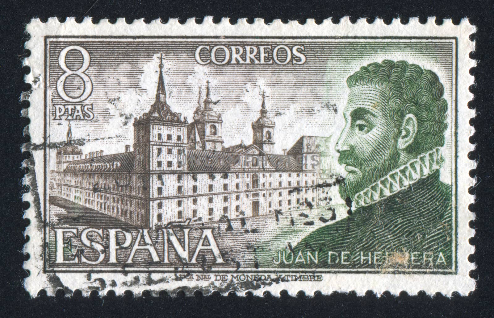 SPAIN - CIRCA 1973: stamp printed by Spain, shows Juan de Herrera and Escorial, circa 1973