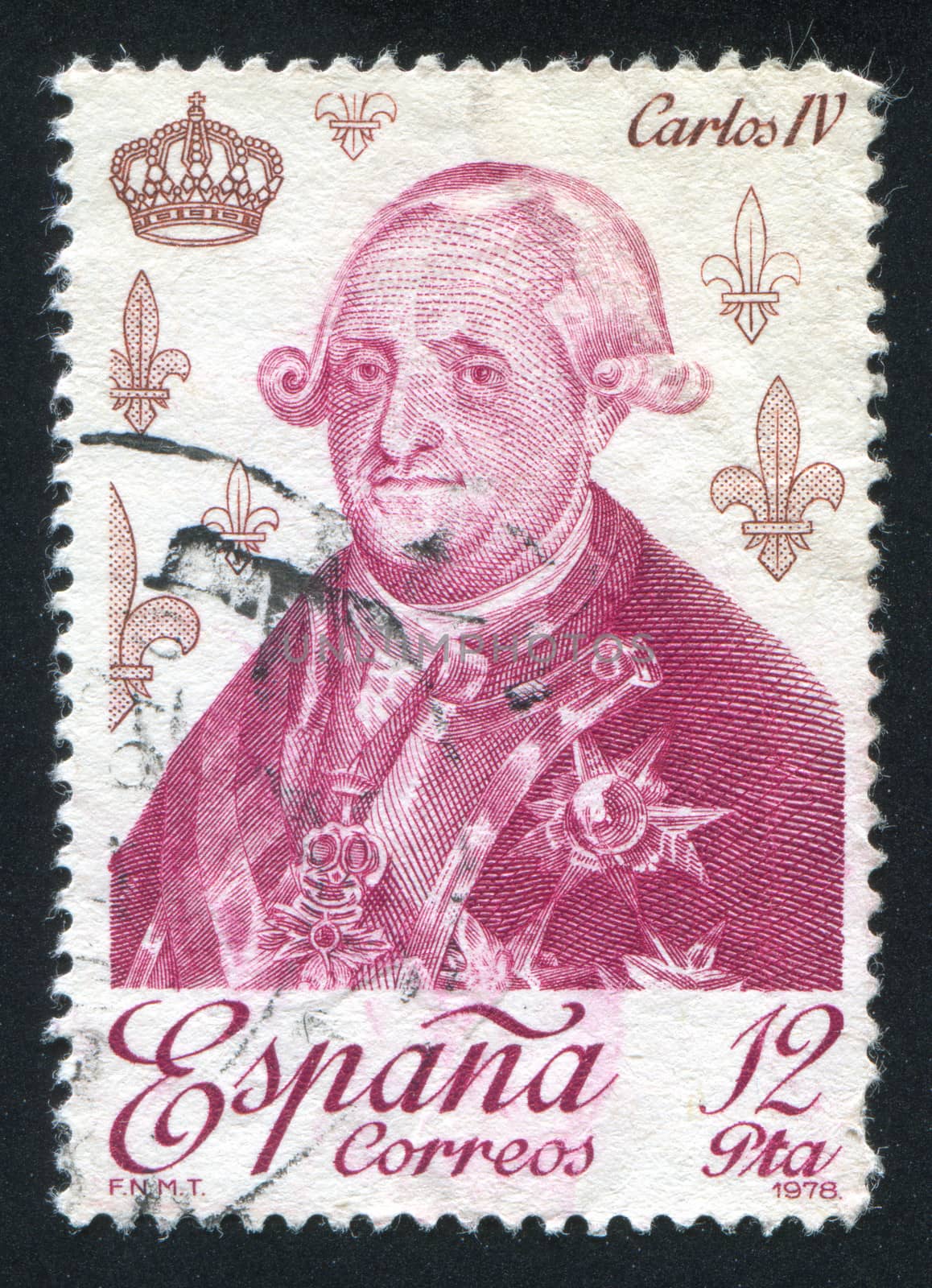 SPAIN - CIRCA 1978: stamp printed by Spain, shows Carlos IV, circa 1978