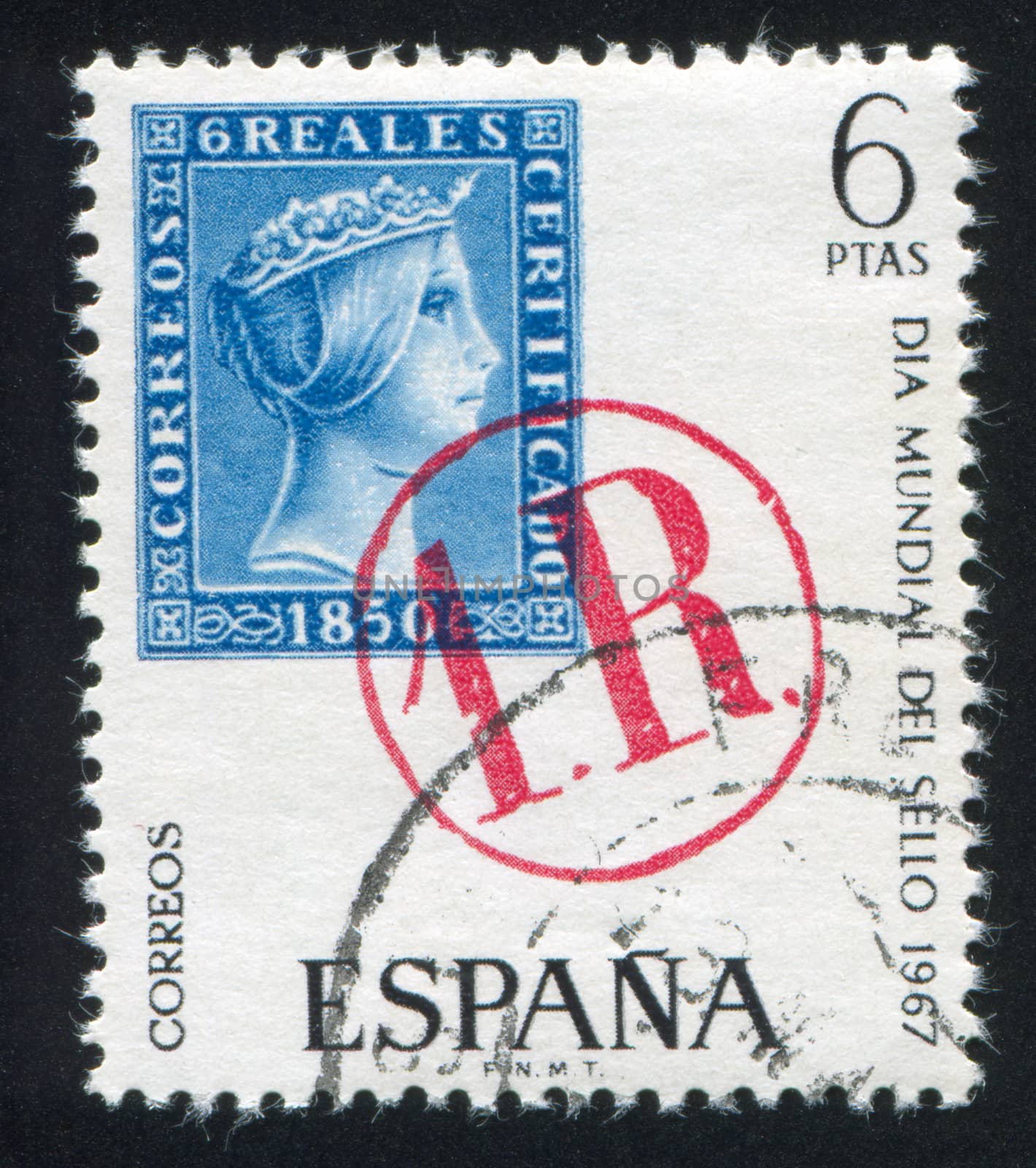 SPAIN - CIRCA 1976: stamp printed by Spain, shows Isabella, circa 1976