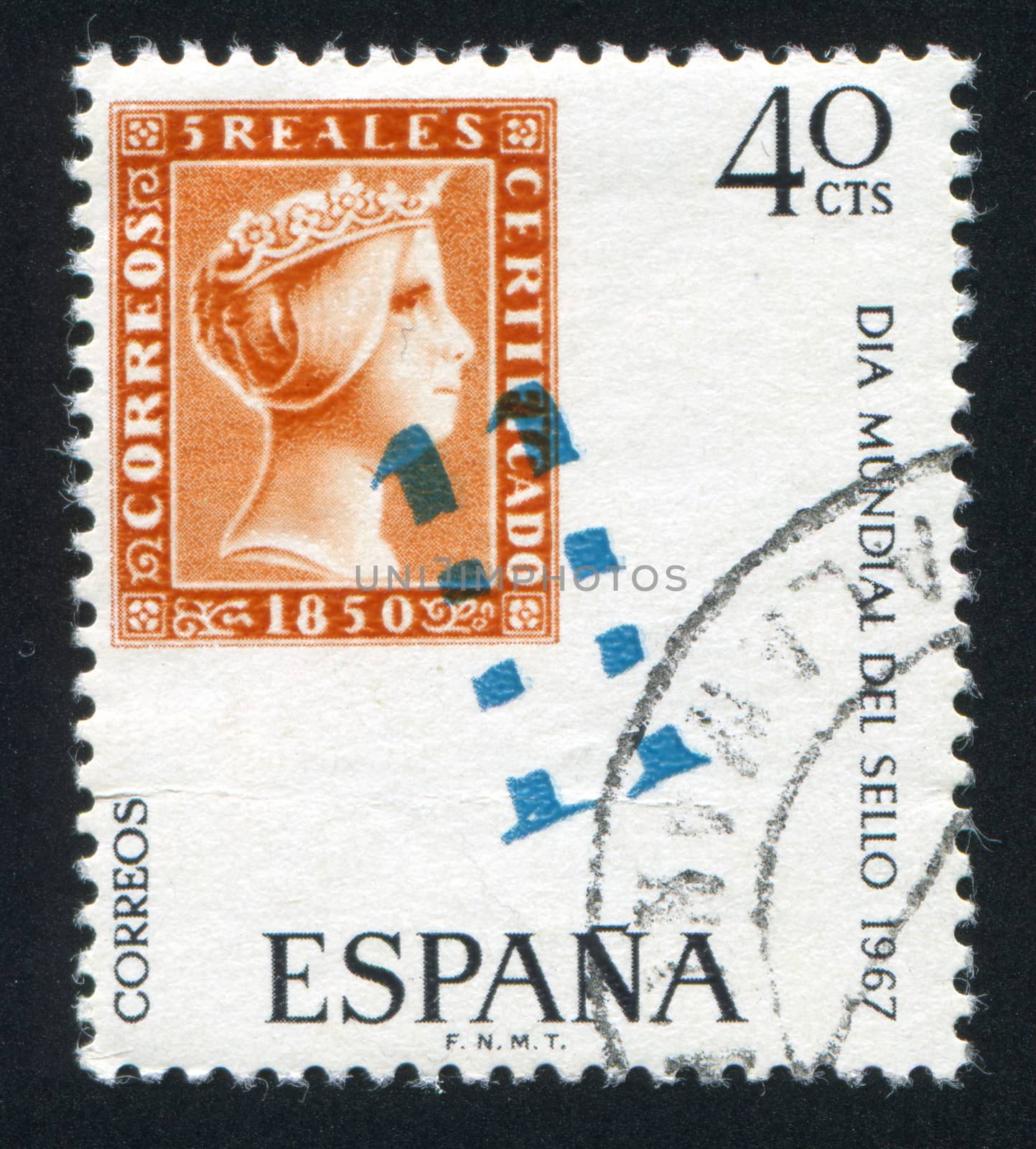 SPAIN - CIRCA 1976: stamp printed by Spain, shows Isabella, circa 1976