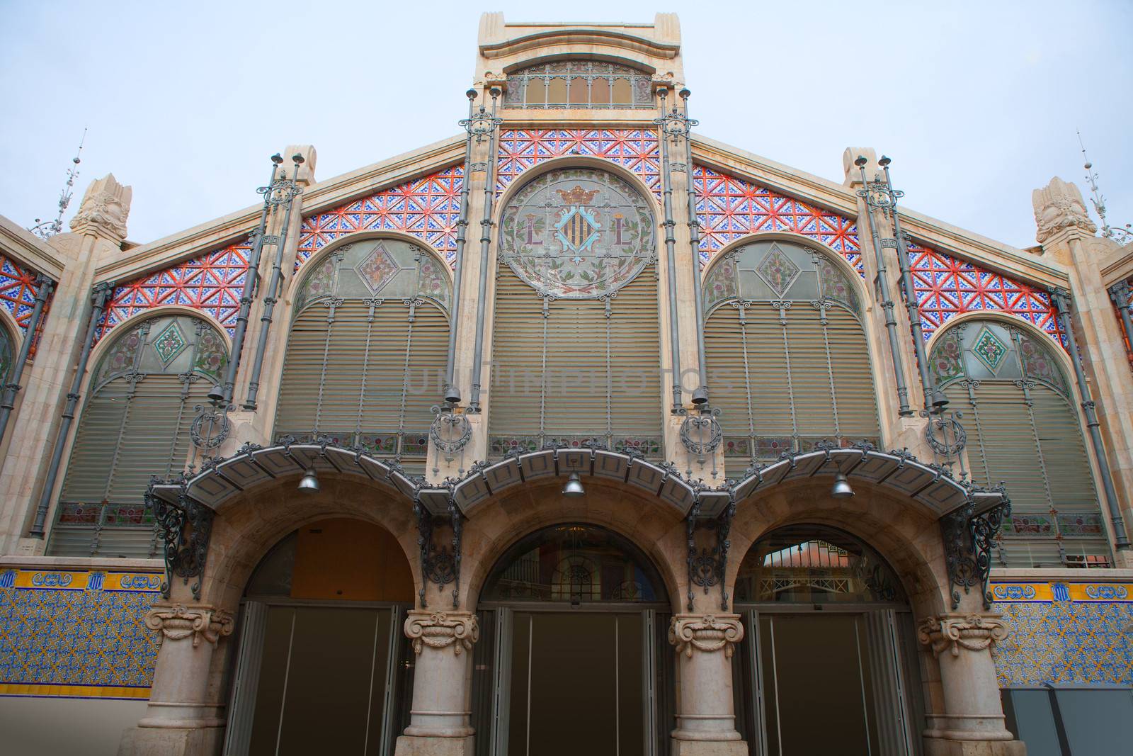 Mercado Mercat Central market in Valencia downtown Spain