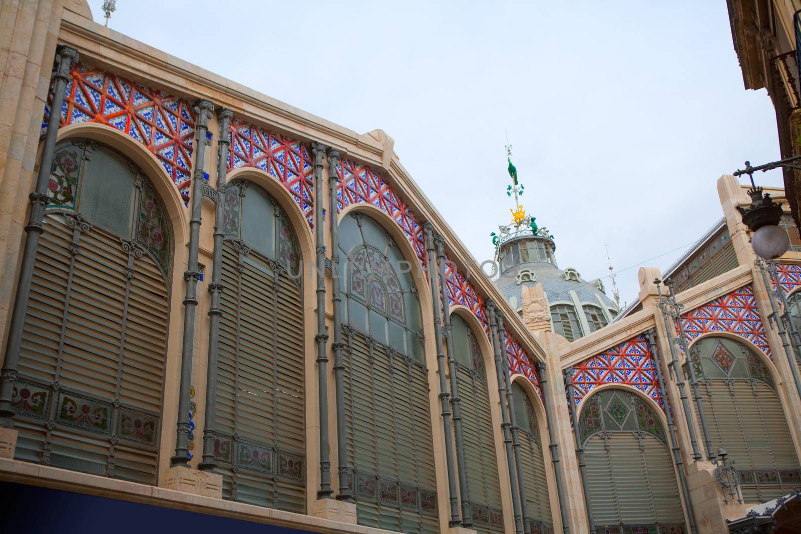 Mercado Mercat Central market in Valencia Spain by lunamarina