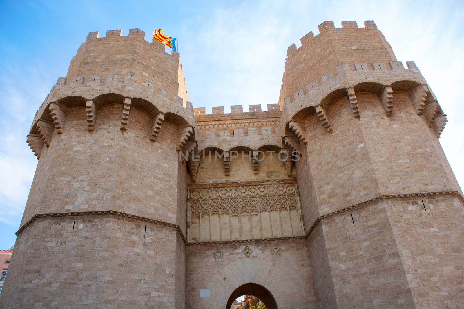 Valencia Torres de Serrano towers in Spain by lunamarina