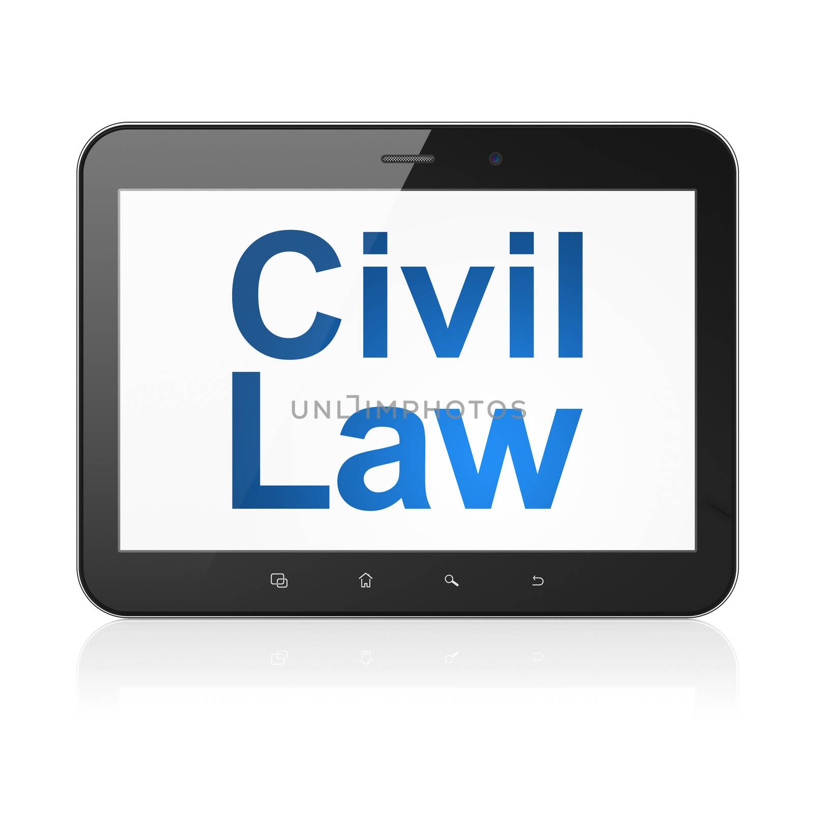 Law concept: Civil Law on tablet pc computer by maxkabakov