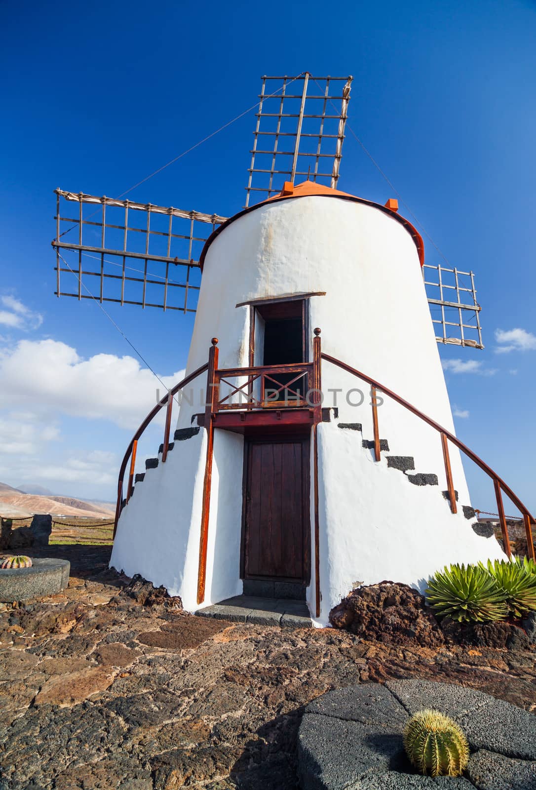 Wind mill on Lanzarote island, Canary islands, Spain
