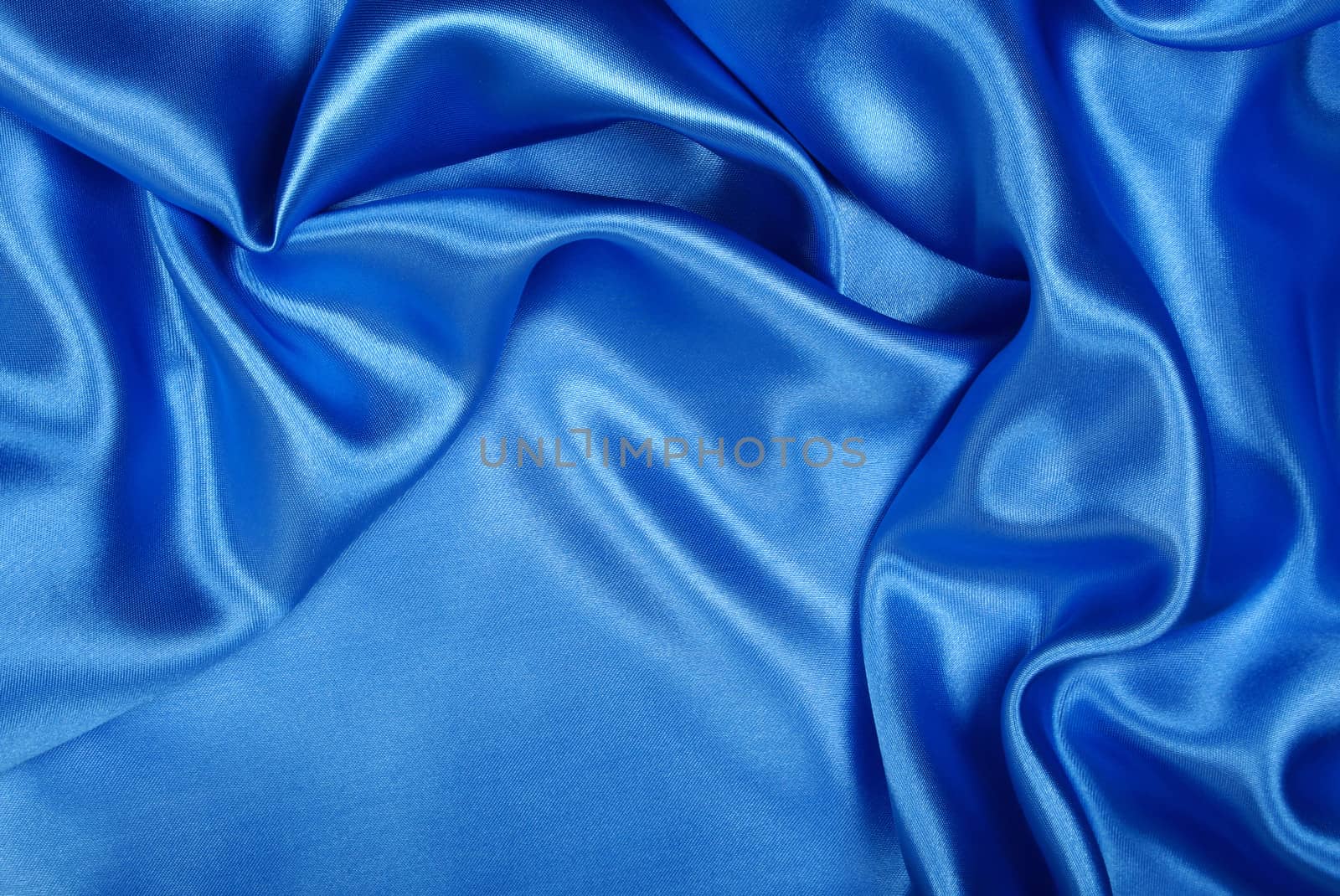 Smooth elegant blue silk can use as background 