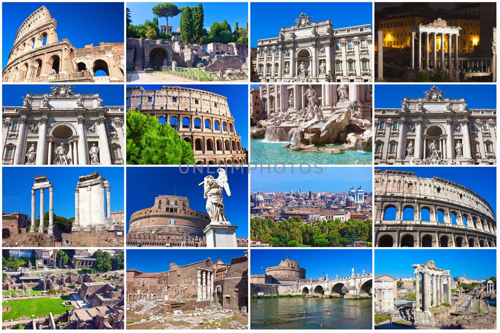 Collection of beautiful photos in Rome, Italy