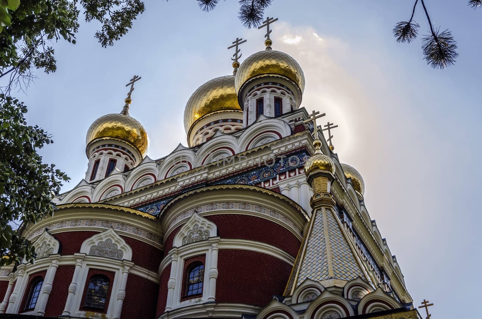 Beautiful church in Bulgaria, Shipka city. With amazing architecture and colors!