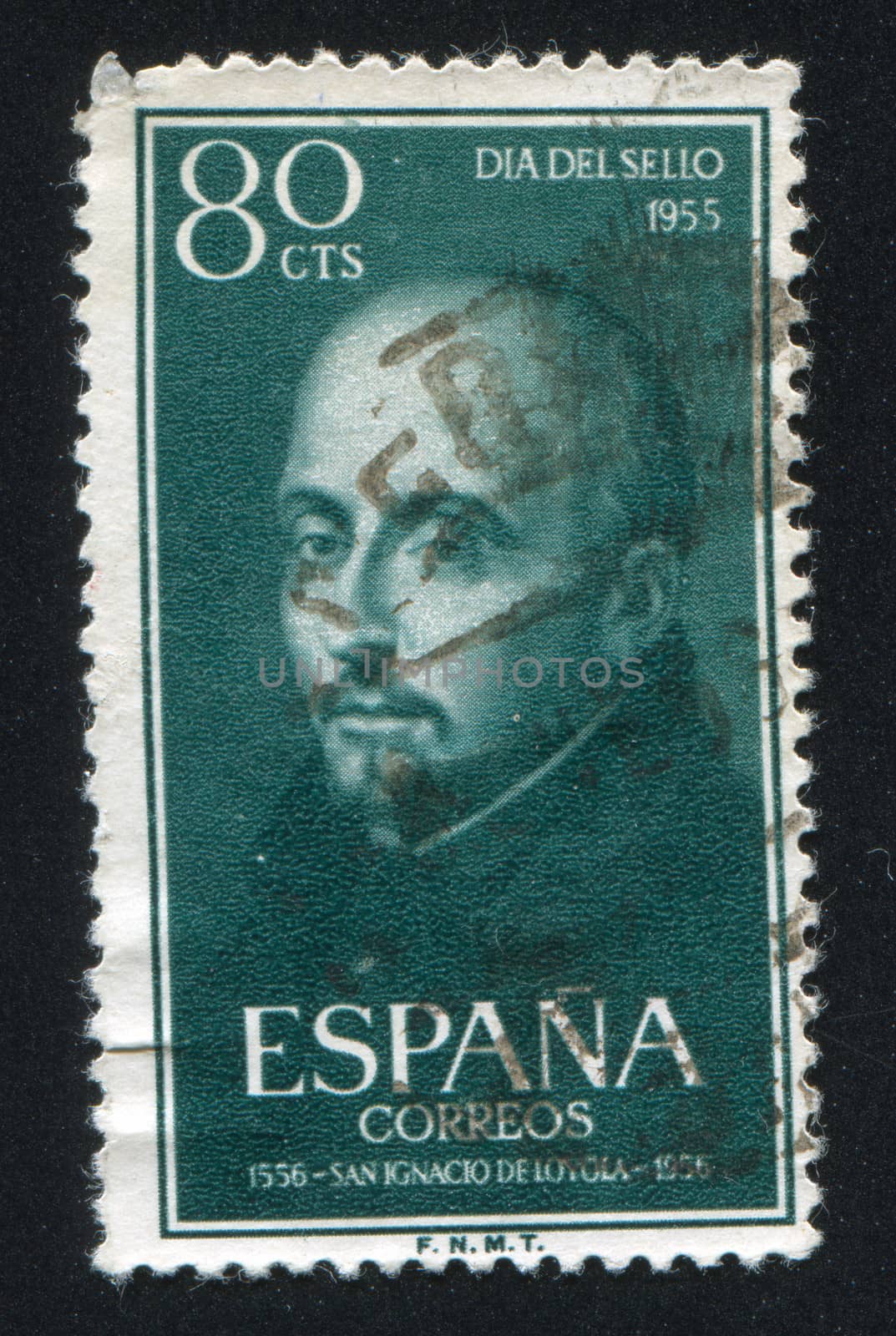 SPAIN - CIRCA 1955: stamp printed by Spain, shows Saint Ignatius of Loyola, circa 1955