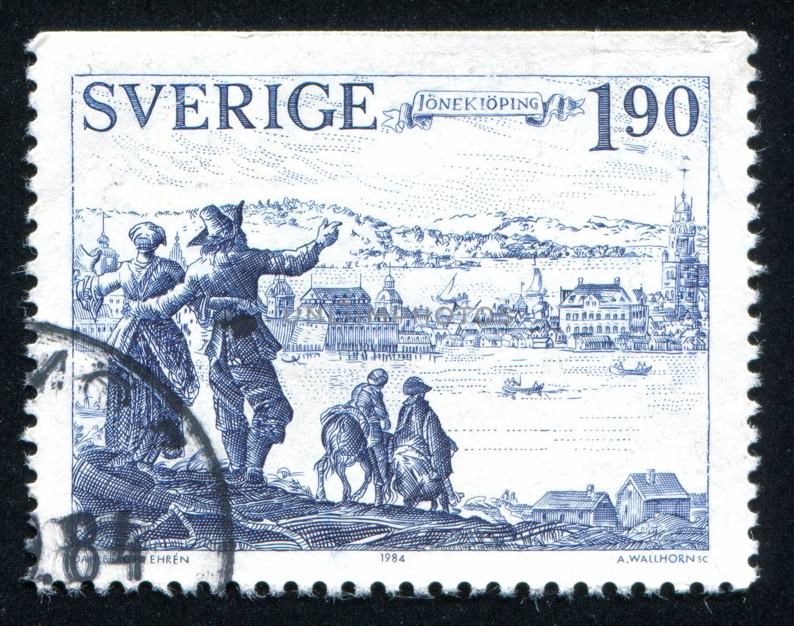 SWEDEN - CIRCA 1984: stamp printed by Sweden, shows Jonkoping, circa 1984