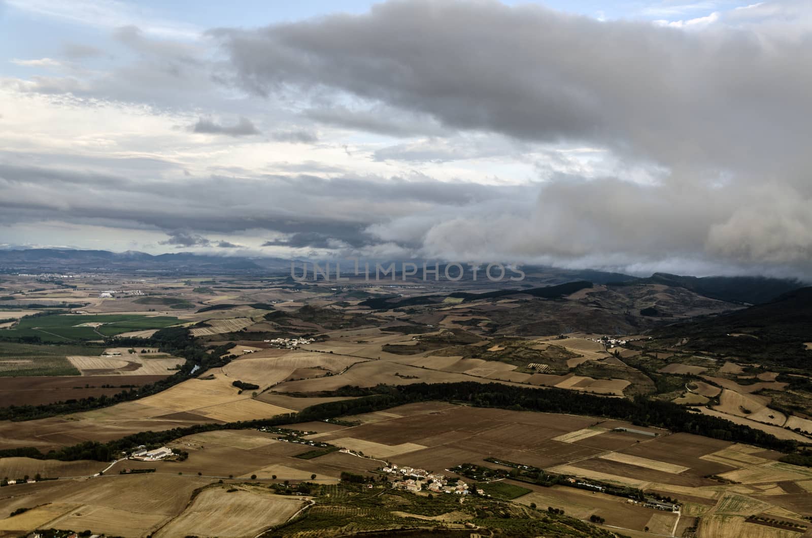 Beautiful view from the mountain in Spain.