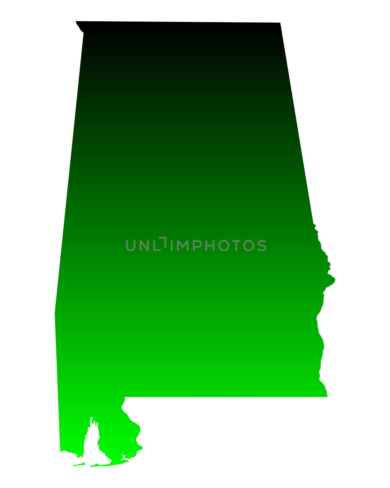 Map of Alabama