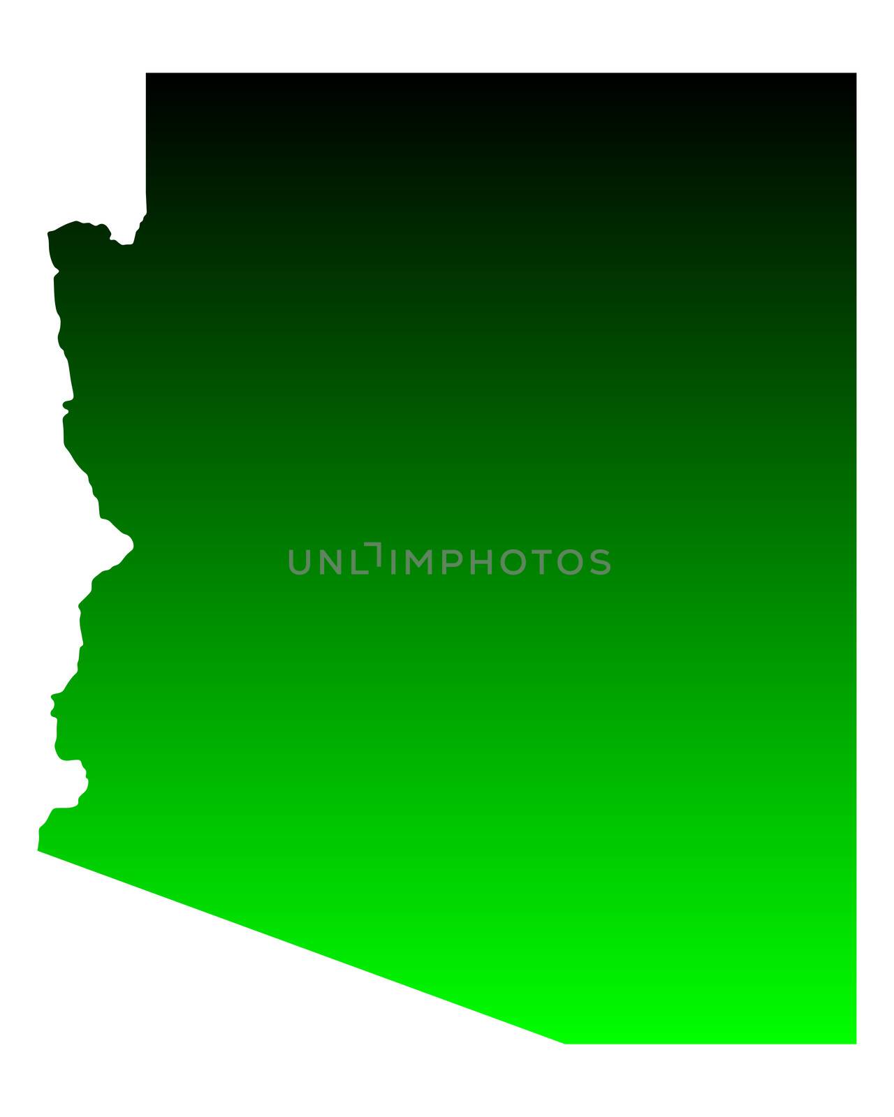 Map of Arizona by rbiedermann