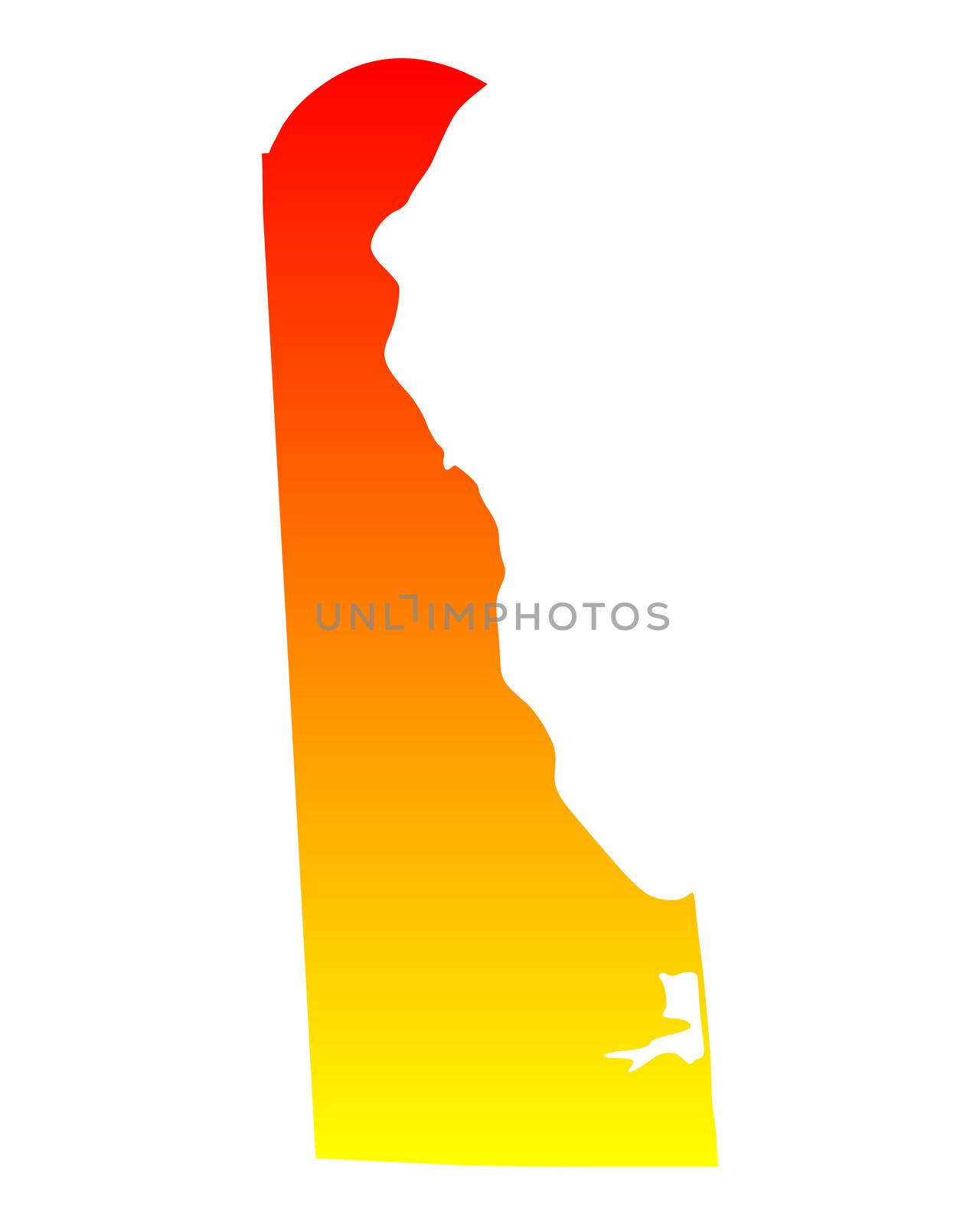 Map of Delaware by rbiedermann