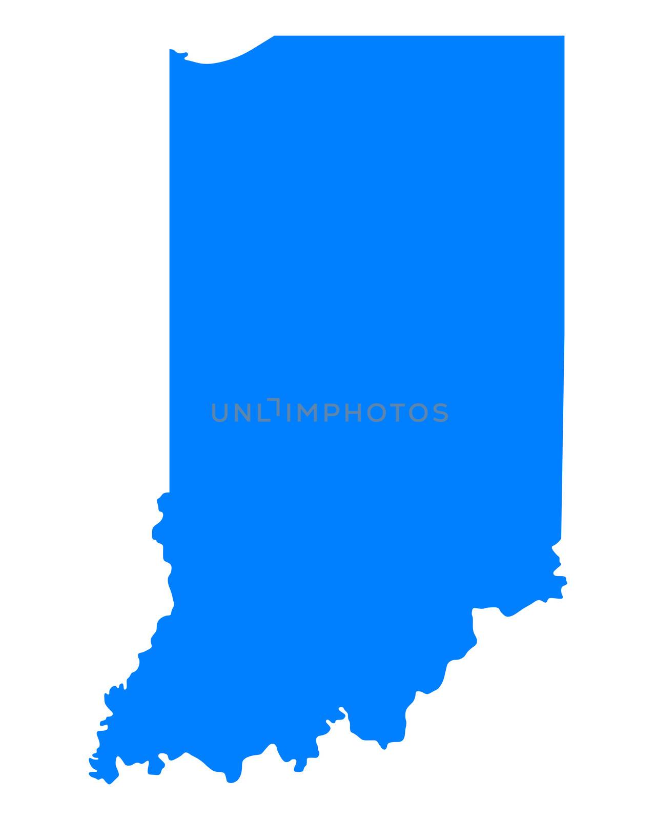 Map of Indiana by rbiedermann