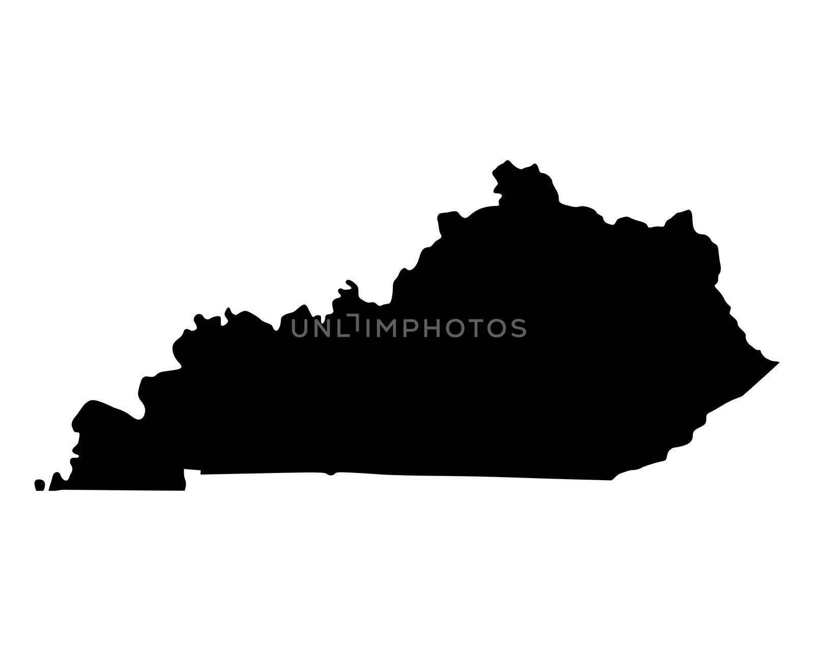 Map of Kentucky by rbiedermann