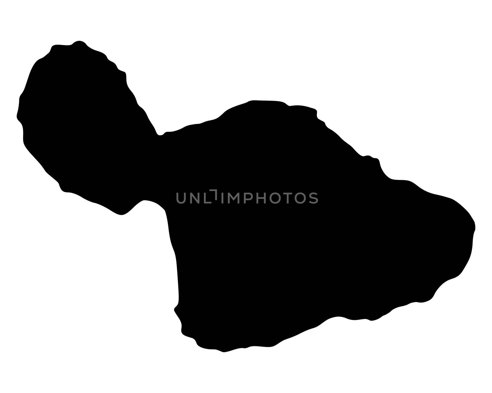 Map of Maui by rbiedermann