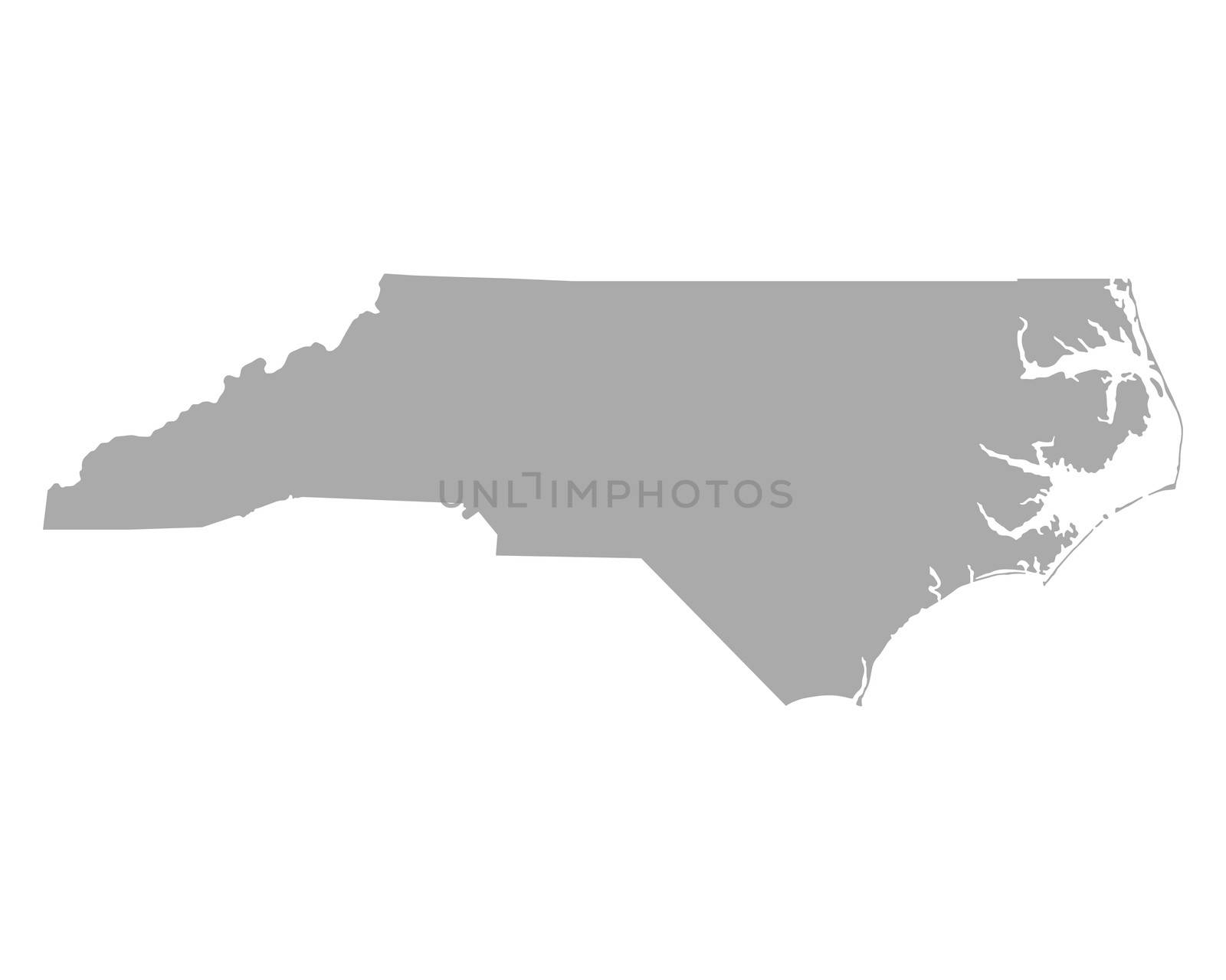 Map of North Carolina by rbiedermann