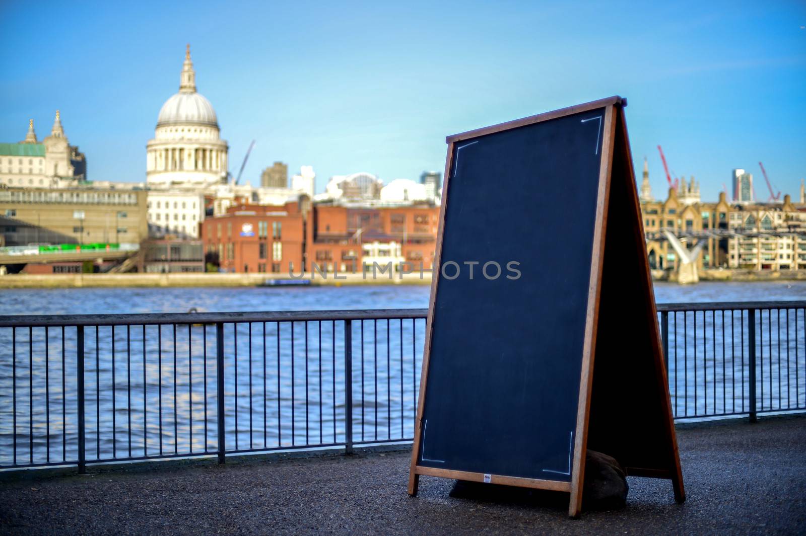 A view of St Paul's Cathedral, South Bank London