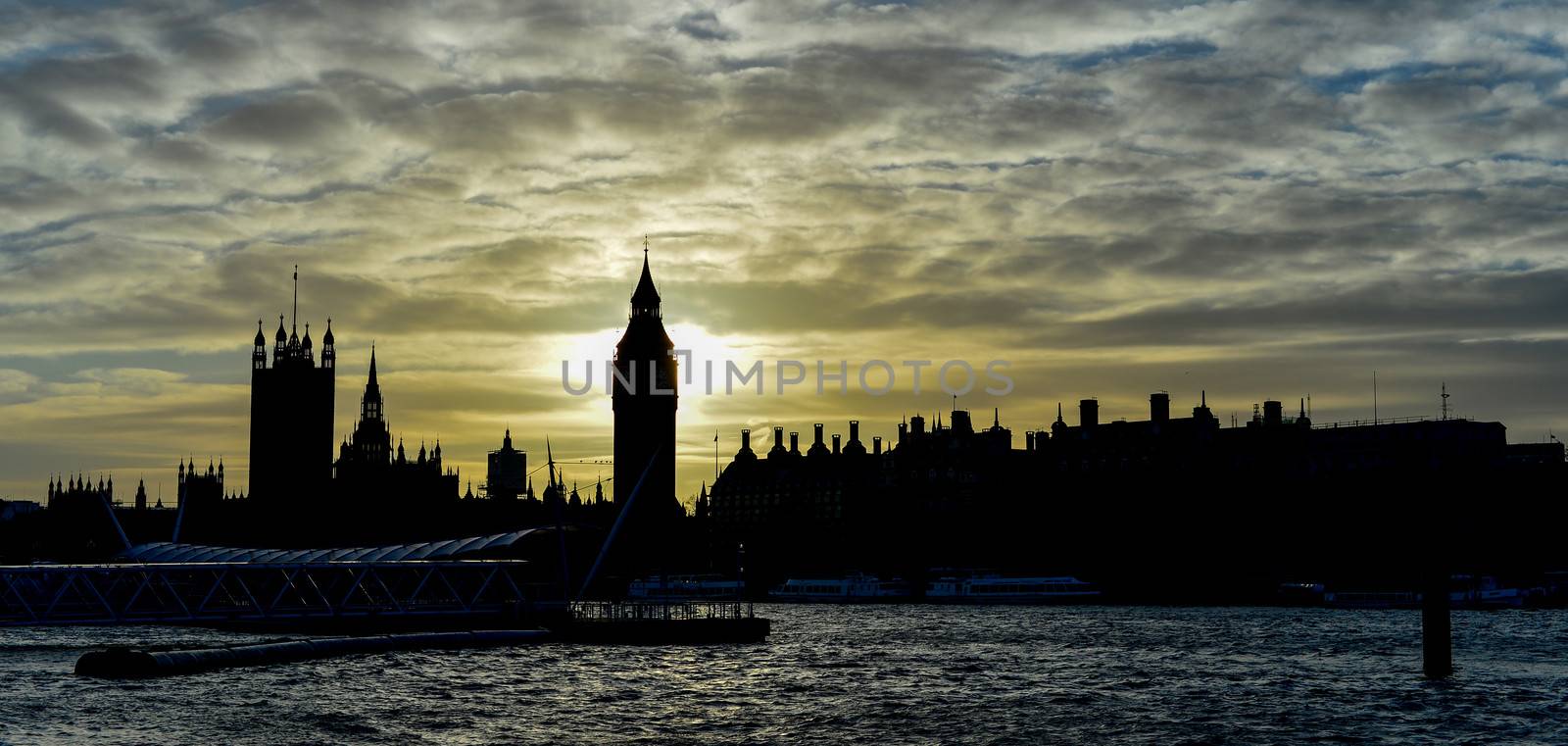 Big Ben during Sunset, London, UK by stockyimages