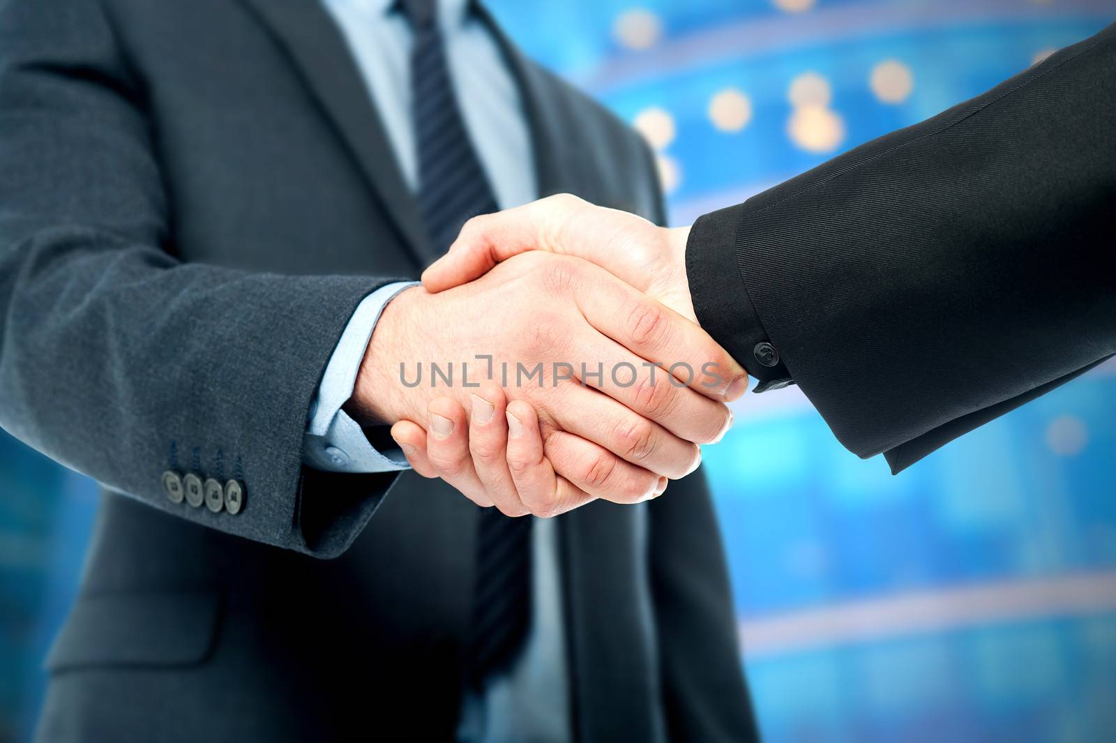 Business deal finalized, congratulations! by stockyimages