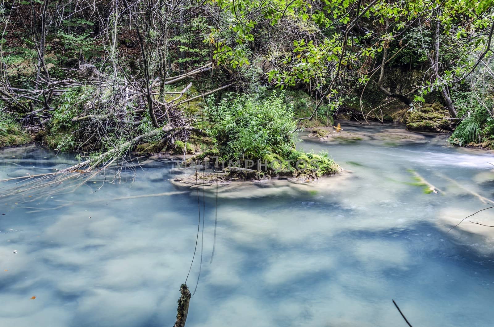 Beautiful river deep in to the Navarra's mountain in Spain.