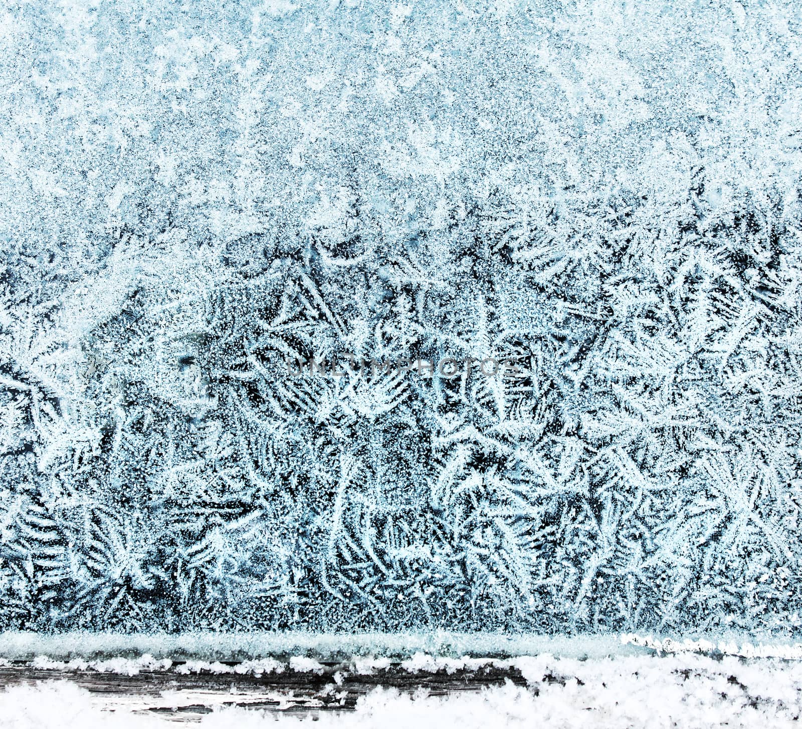 Frosty window ice pattern by anterovium