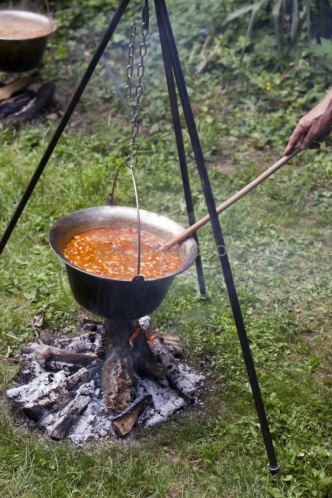 Camping lunch by wellphoto