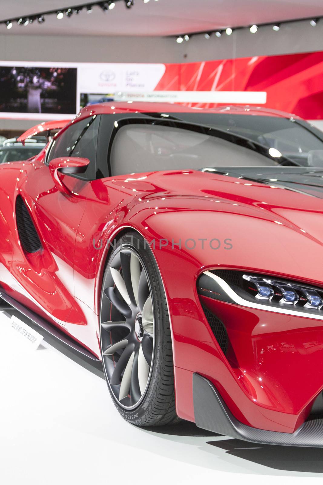 DETROIT - JANUARY 26 :The new Toyota FT-1 concept at The North American International Auto Show January 26, 2014 in Detroit, Michigan.