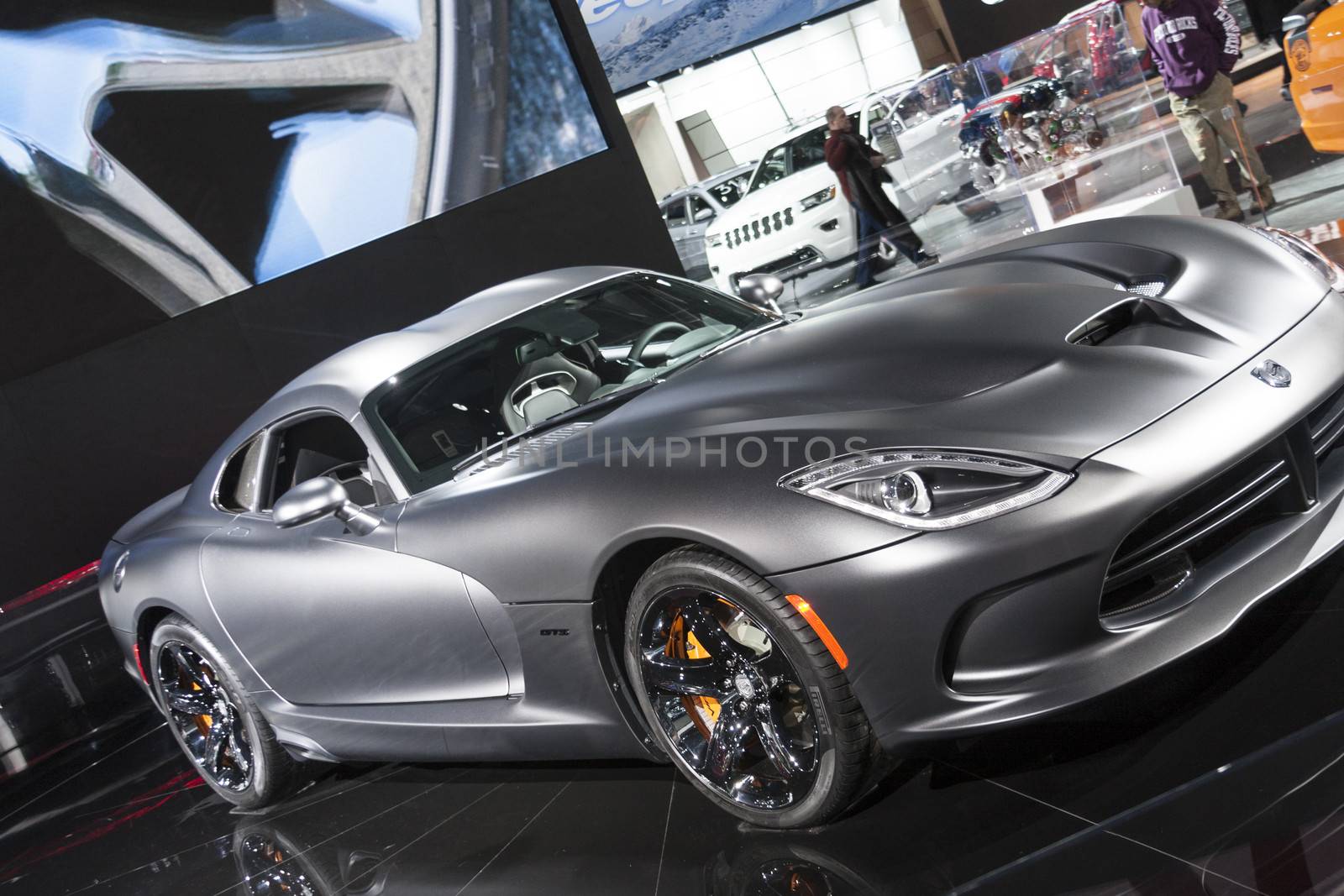 DETROIT - JANUARY 26 :The 2014 Dodge SRT Viper at The North Amer by snokid
