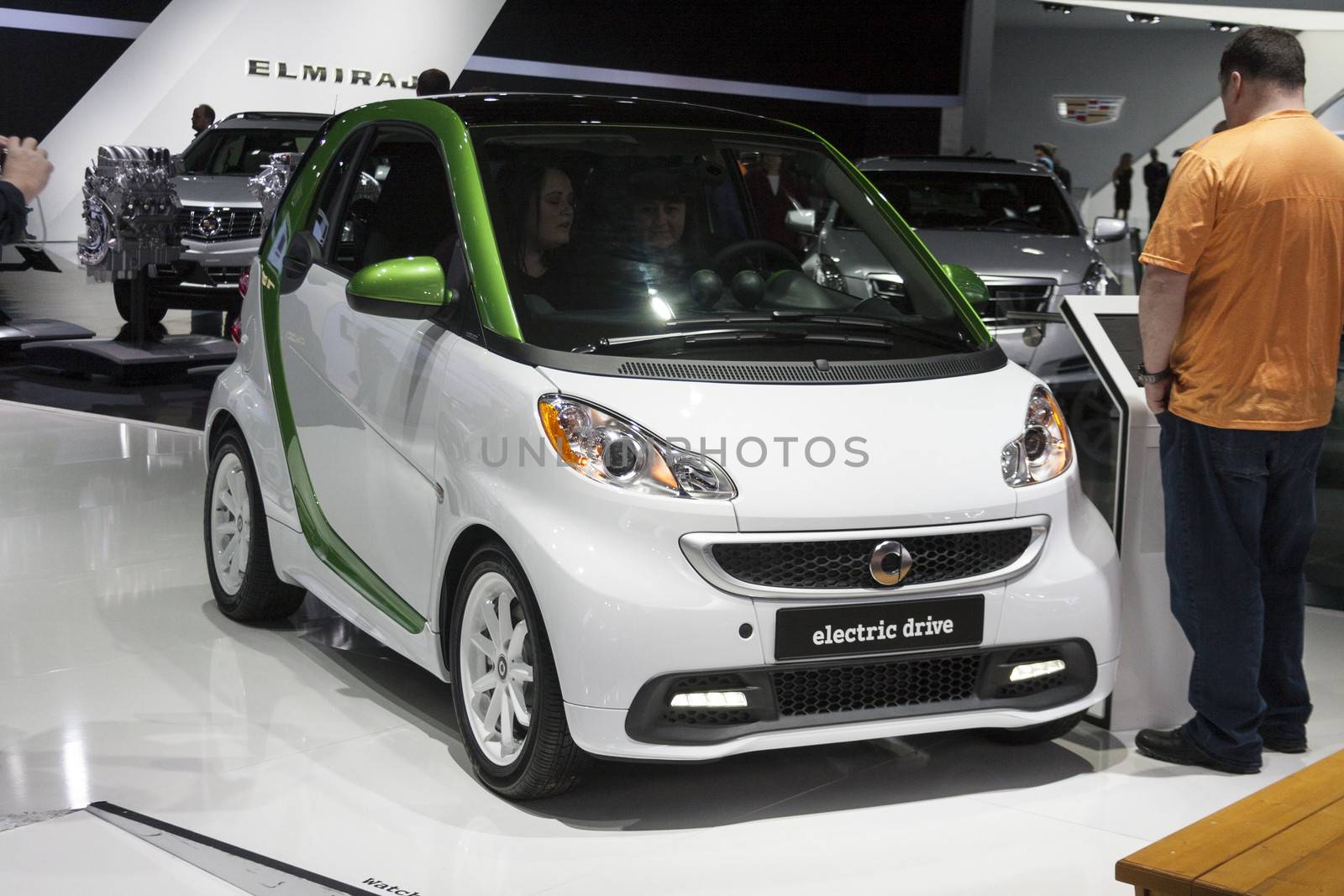 DETROIT - JANUARY 26 :The Smart electric car concept at The Nort by snokid