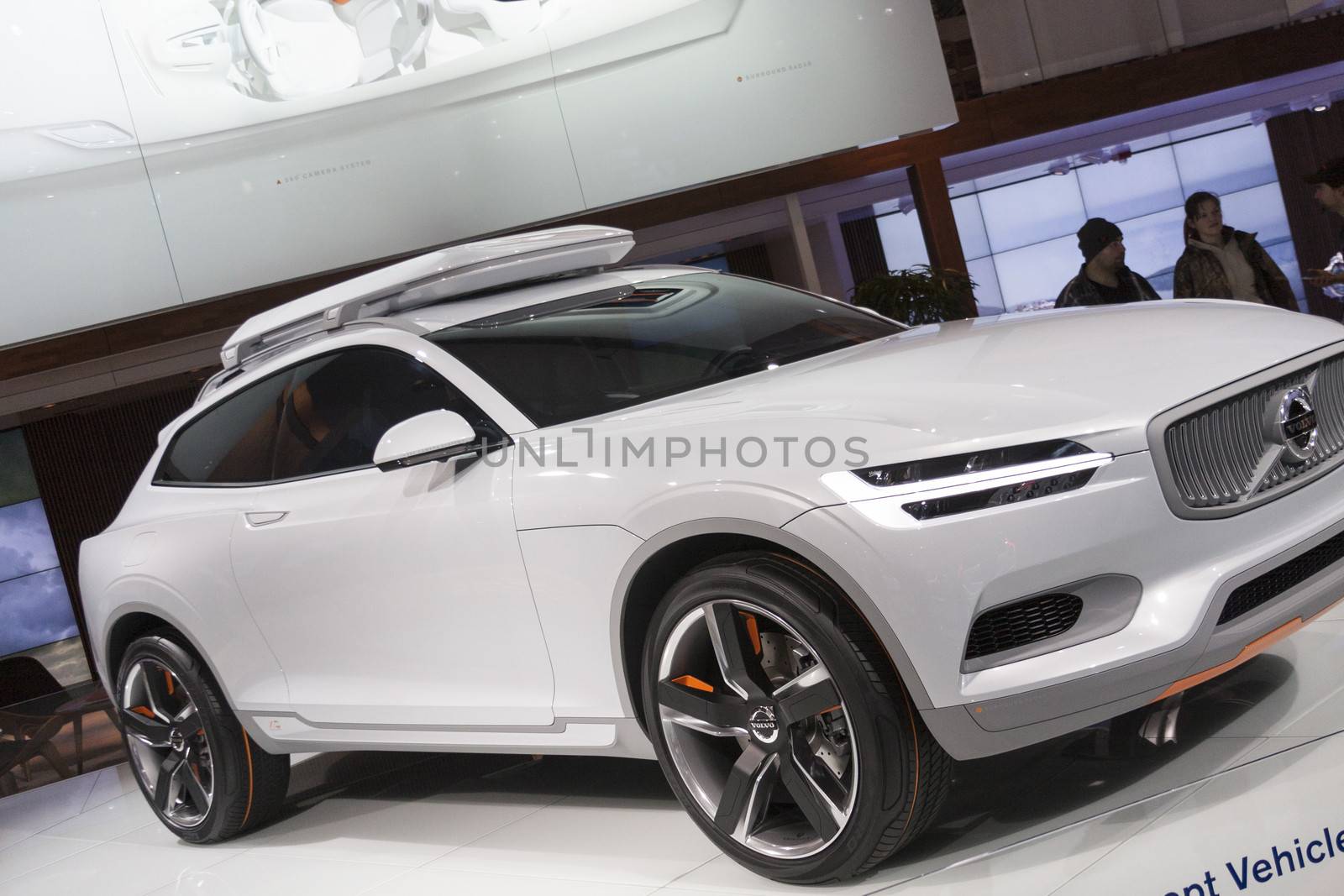 DETROIT - JANUARY 26 :The new 2015 Volvo Concept XC Coupe at The by snokid
