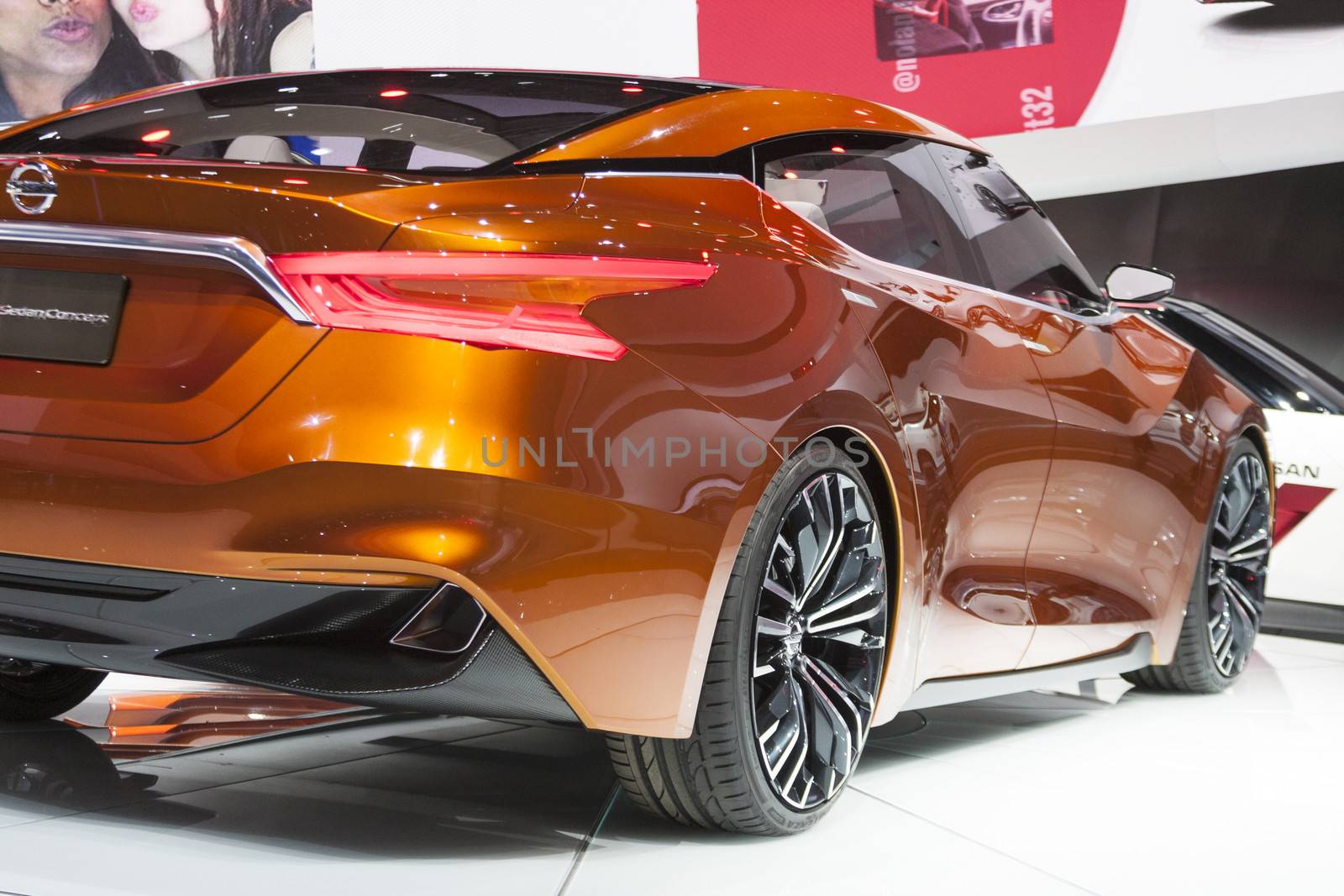 DETROIT - JANUARY 26 :The Nissan Sport Sedan concept at The Nort by snokid