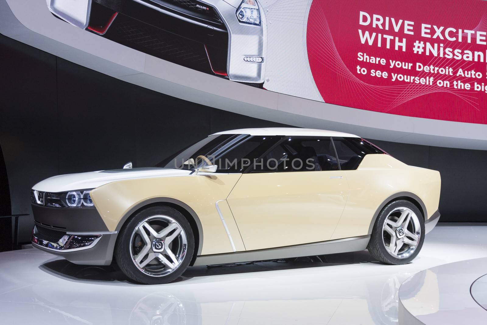 DETROIT - JANUARY 26 :The Nissan IDx Freeflow concept car at The by snokid