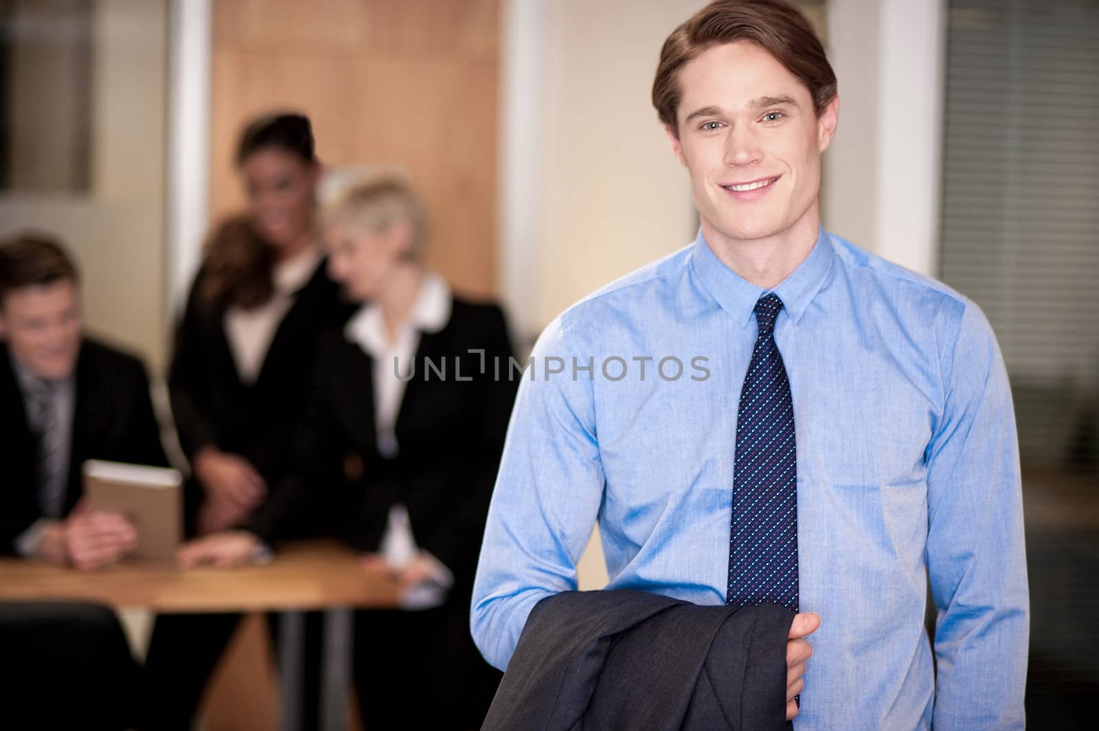 Conceptual image of a business team, indoors