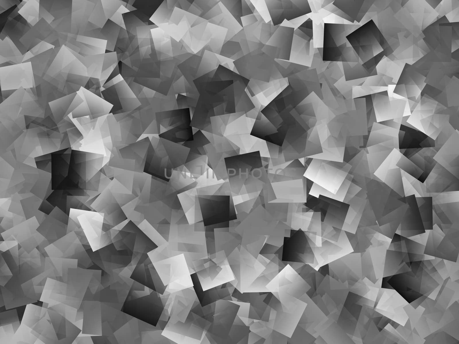 Abstract Monochrome background of overlapping squares