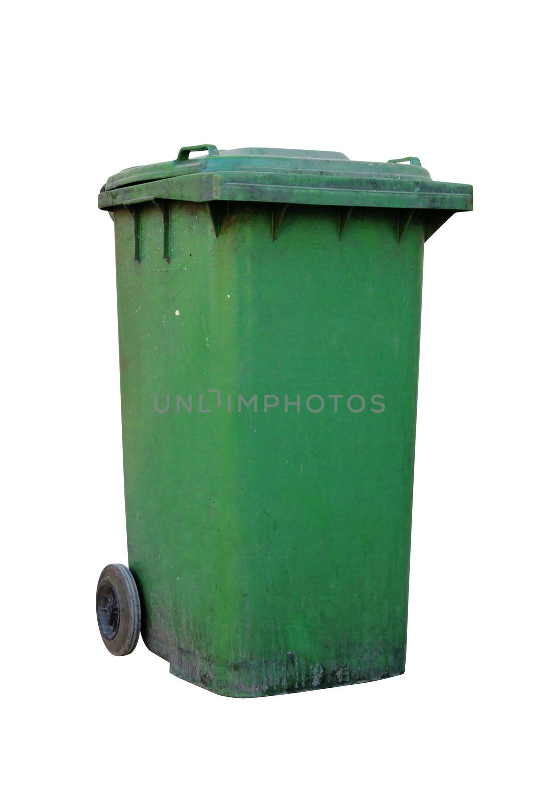 recycling bin isolated on white