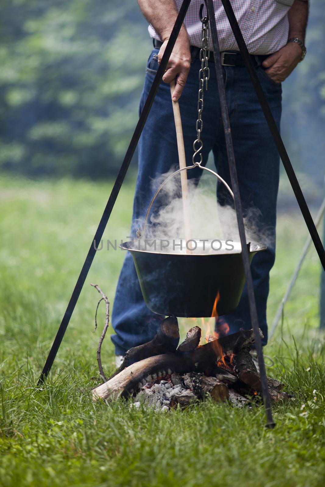 Cooking in the nature by wellphoto